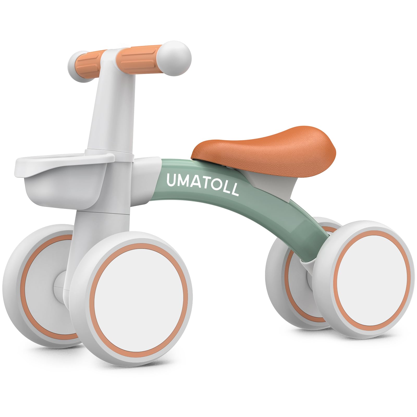 Umatoll Baby Balance Bike 1 Year Toy for 12-24 Months, Bicycle with Basket for Boys and Girls, First Birthday Christmas Gift