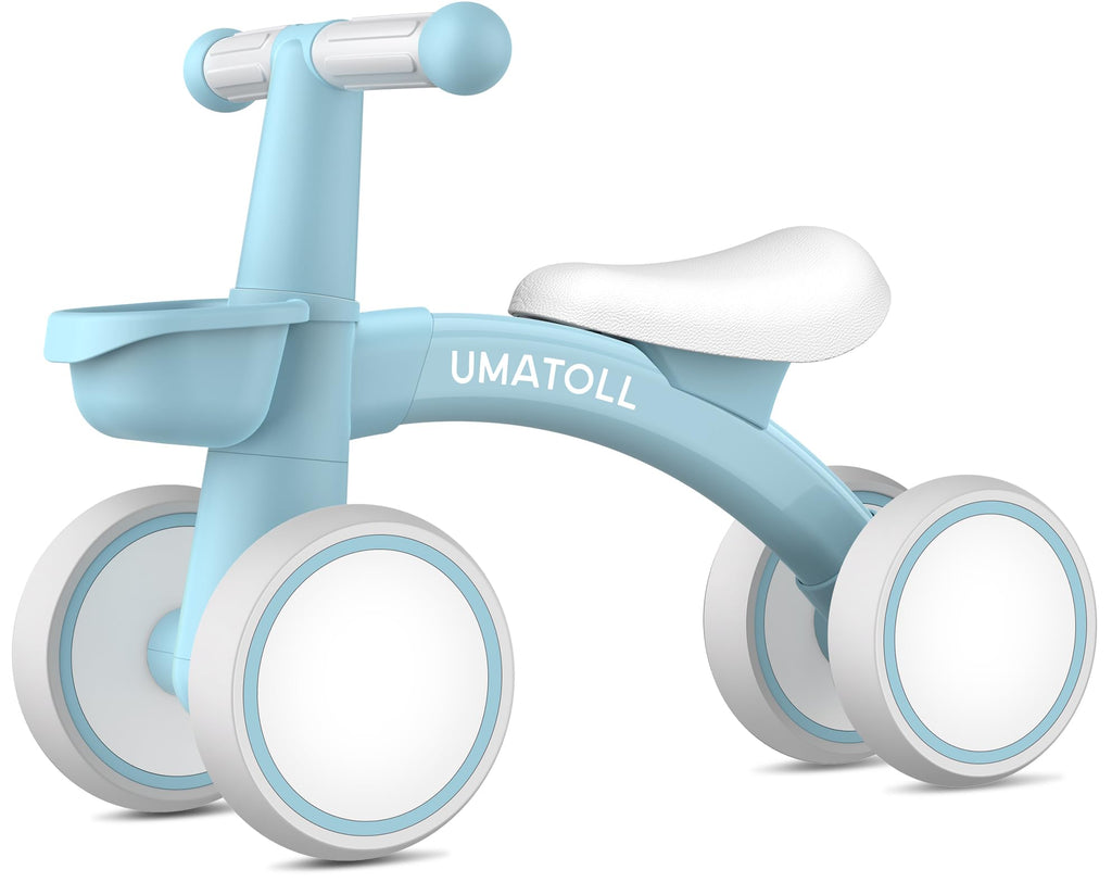 Umatoll Baby Balance Bike 1 Year Toy for 12-24 Months, Bicycle with Basket for Boys and Girls, First Birthday Christmas Gift